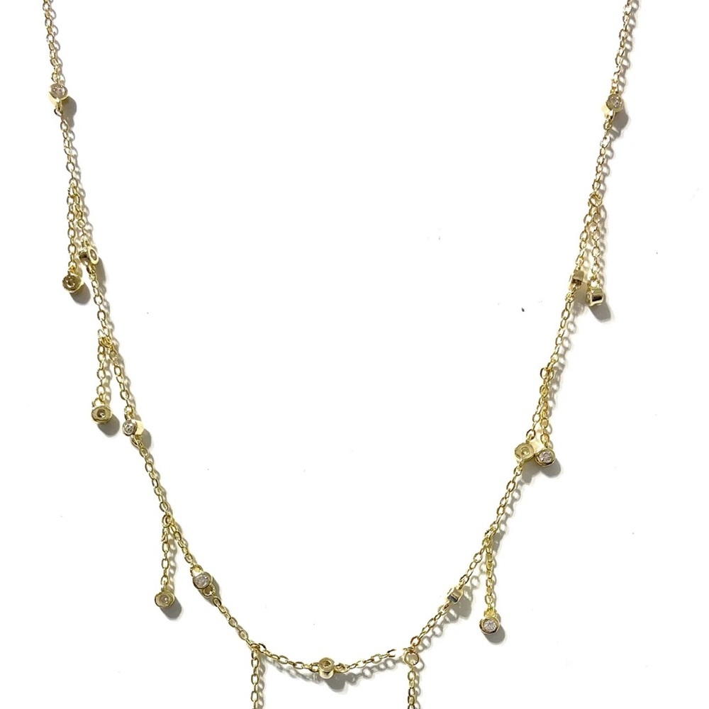 “Nightlife” B.B Lila Gold Necklace